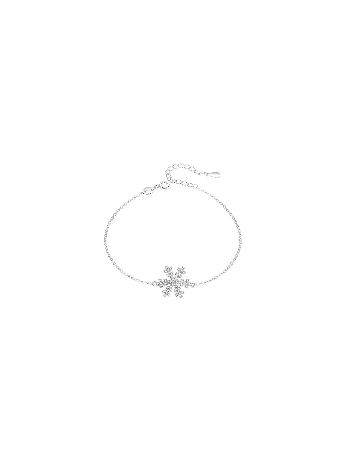 Agato Bracciale in argento scintillante con fiocco di neve AGT-B002W donna