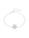 Agato Bracciale in argento scintillante con fiocco di neve AGT-B002W donna