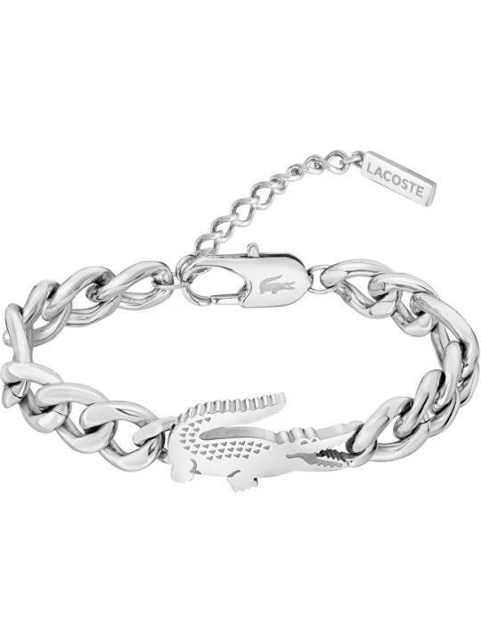 Lacoste Bracciale in acciaio da donna Coccodrillo 2040373 donna