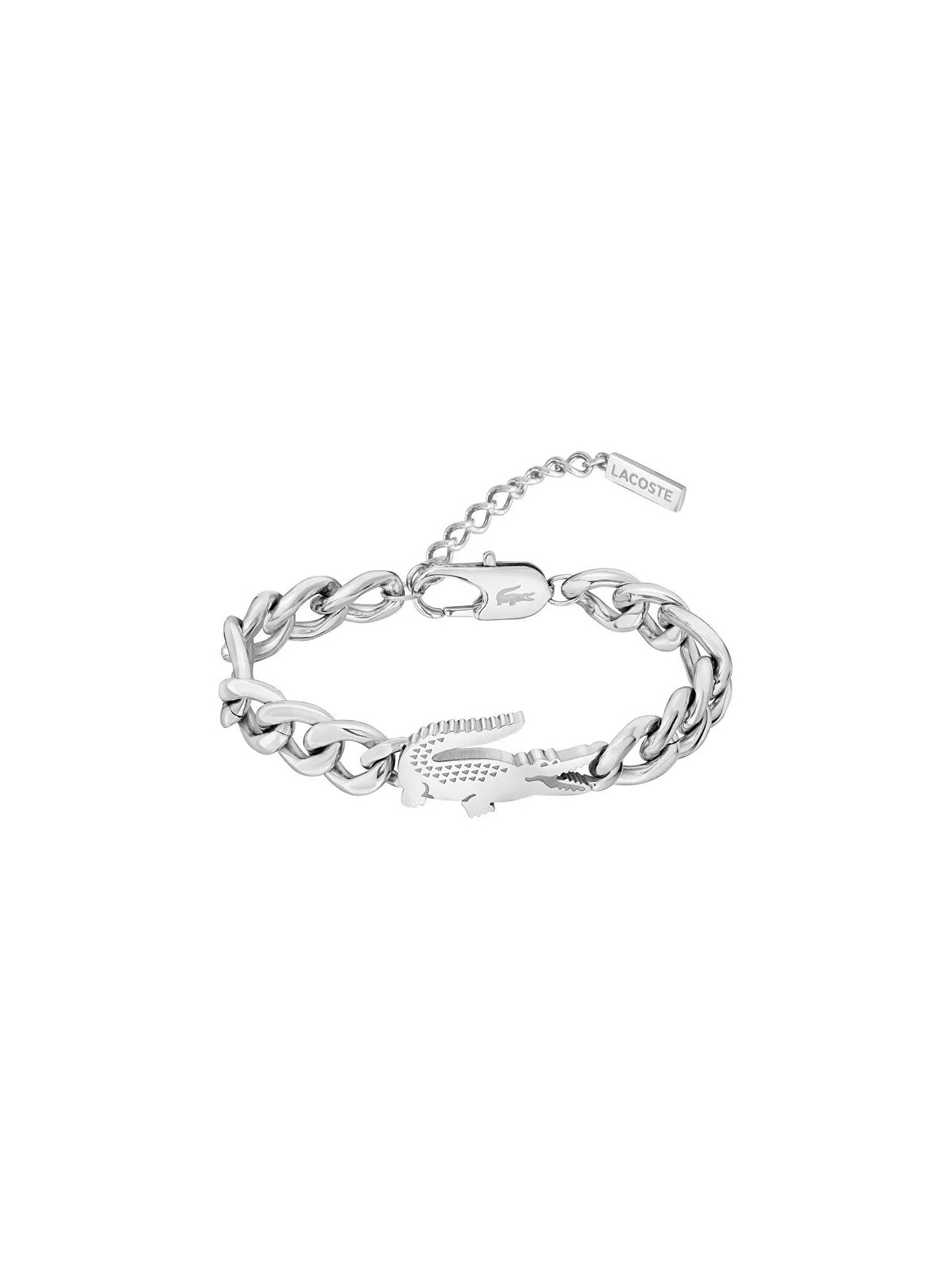 Lacoste Bracciale in acciaio da donna Coccodrillo 2040373 donna