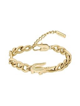 Lacoste Bracciale da donna placcato oro Coccodrillo 2040374 donna