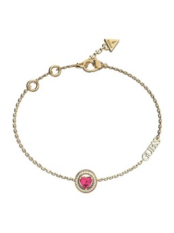 Guess Delicato bracciale placcato oro con zirconi M`ama Non M`ama JUBB04668JWYGFC - Lunghezza: 21 cm donna