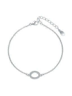 MOISS Delicato bracciale in argento con decoro ovale B0000523 donna