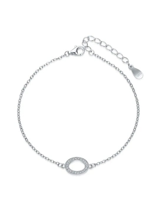 MOISS Delicato bracciale in argento con decoro ovale B0000523 donna