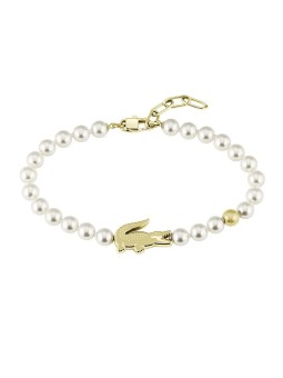 Lacoste Bracciale di perle da donna Matchpoint 204043 - Lunghezza: 21.5 cm donna