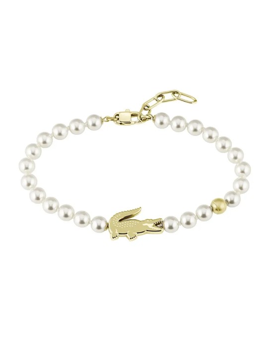 Lacoste Bracciale di perle da donna Matchpoint 204043 - Lunghezza: 21.5 cm donna