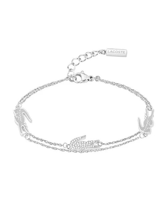 Lacoste Bracciale doppio in acciaio da donna 2040471 donna