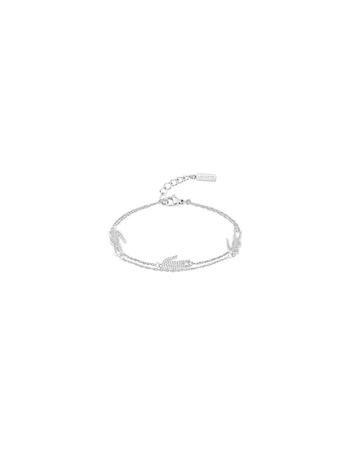 Lacoste Bracciale doppio in acciaio da donna 2040471 donna