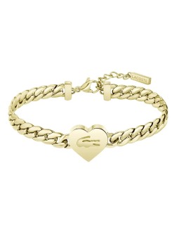 Lacoste Bracciale romantico placcato oro Love My Croc 2040464 donna