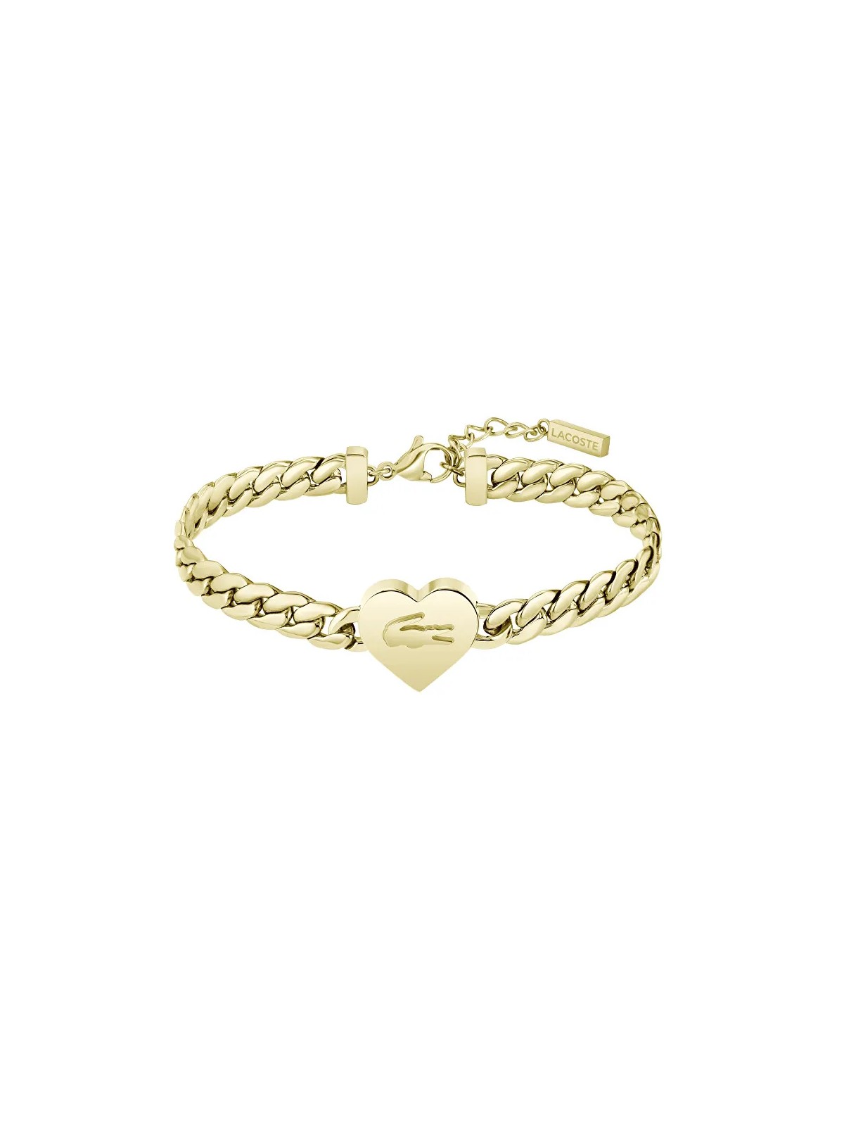 Lacoste Bracciale romantico placcato oro Love My Croc 2040464 donna