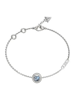 Guess Delicato bracciale in acciaio con zirconi M`ama Non M`ama JUBB04668JWRHLS - Lunghezza: 21 cm donna