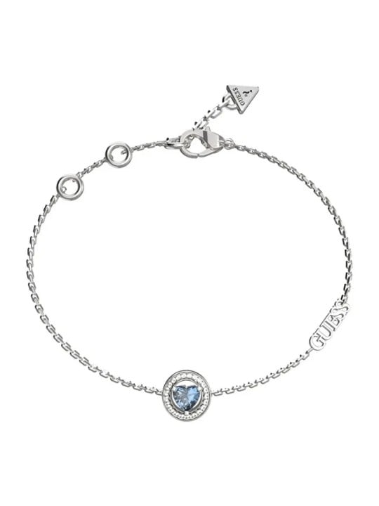 Guess Delicato bracciale in acciaio con zirconi M`ama Non M`ama JUBB04668JWRHLS - Lunghezza: 21 cm donna