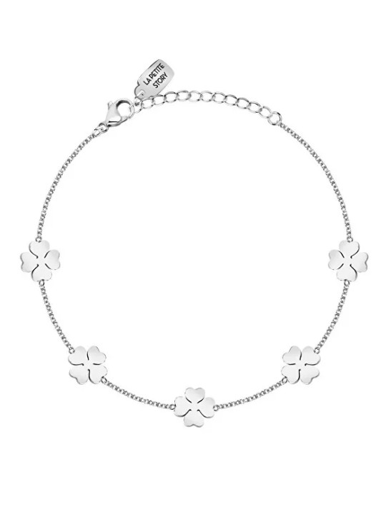 La Petite Story Bracciale in acciaio con quadrifogli Amicizia LPS05ARR106 donna