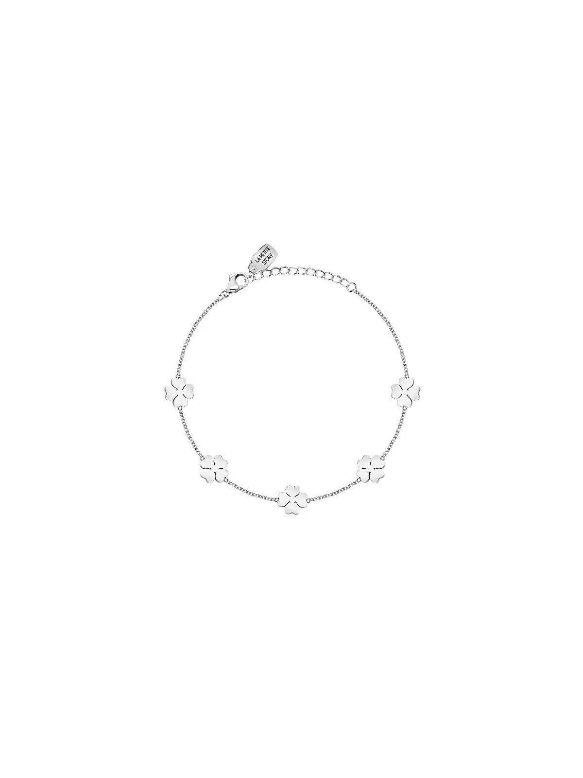 La Petite Story Bracciale in acciaio con quadrifogli Amicizia LPS05ARR106 donna