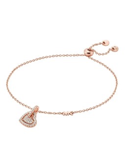 Michael Kors Bracciale affascinante placcato oro con zirconi Love Kors MKC1748CZ791 donna