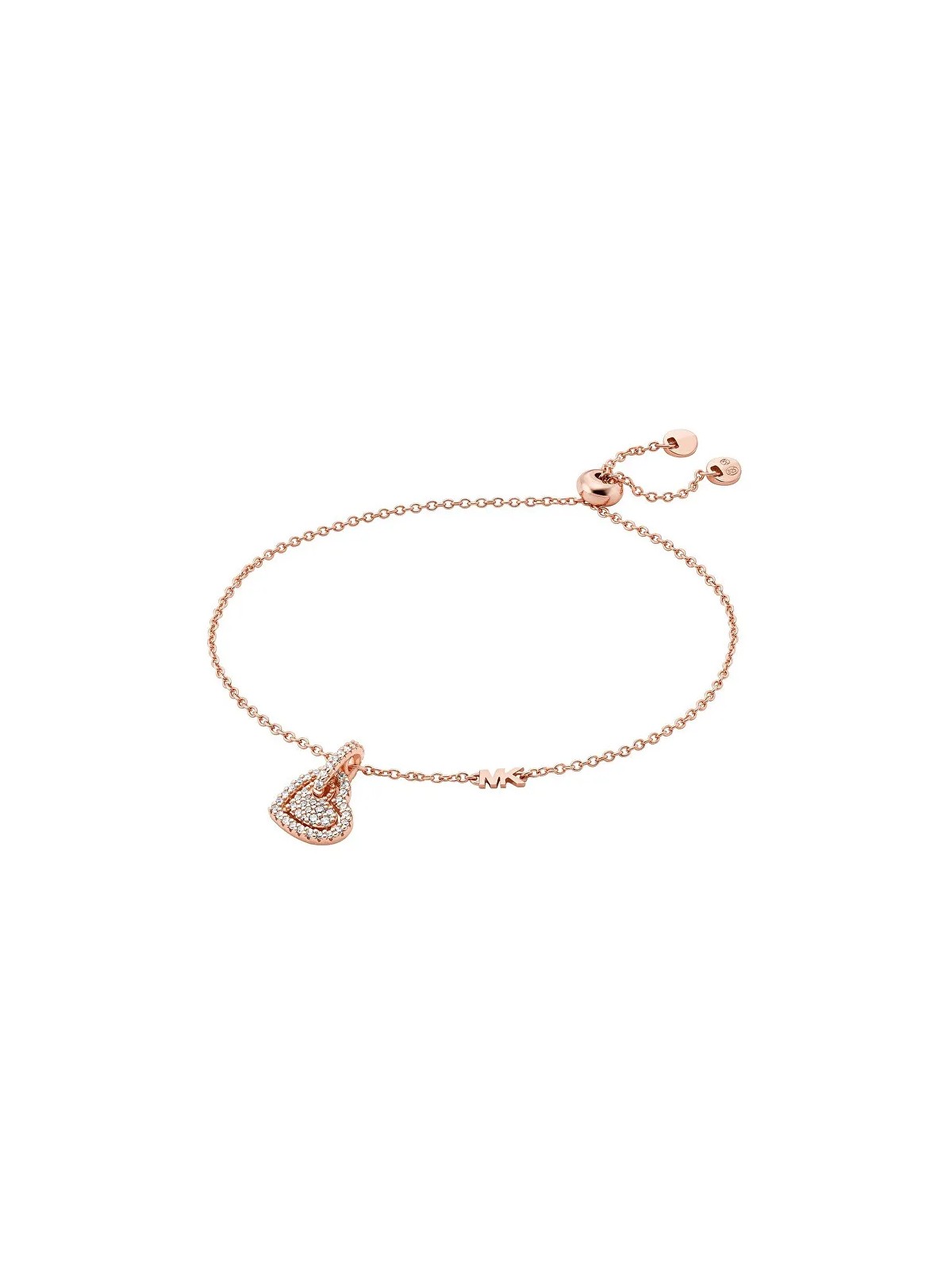 Michael Kors Bracciale affascinante placcato oro con zirconi Love Kors MKC1748CZ791 donna
