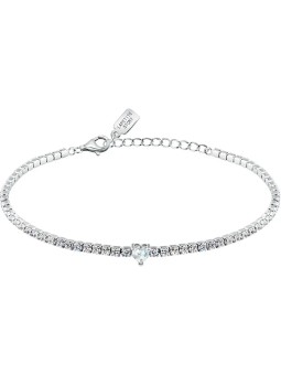 La Petite Story Bracciale tennis in argento con cuore trasparente LPS05AWV43 donna