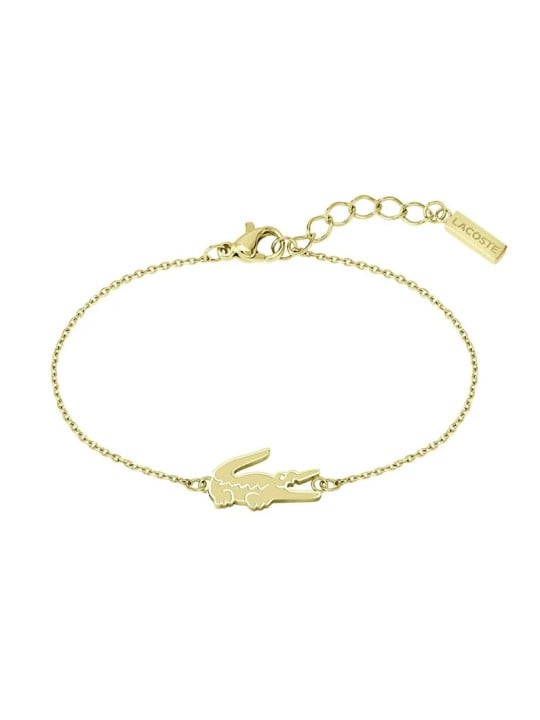 Lacoste Bracciale placcato oro da donna coccodrillo 2040047 donna