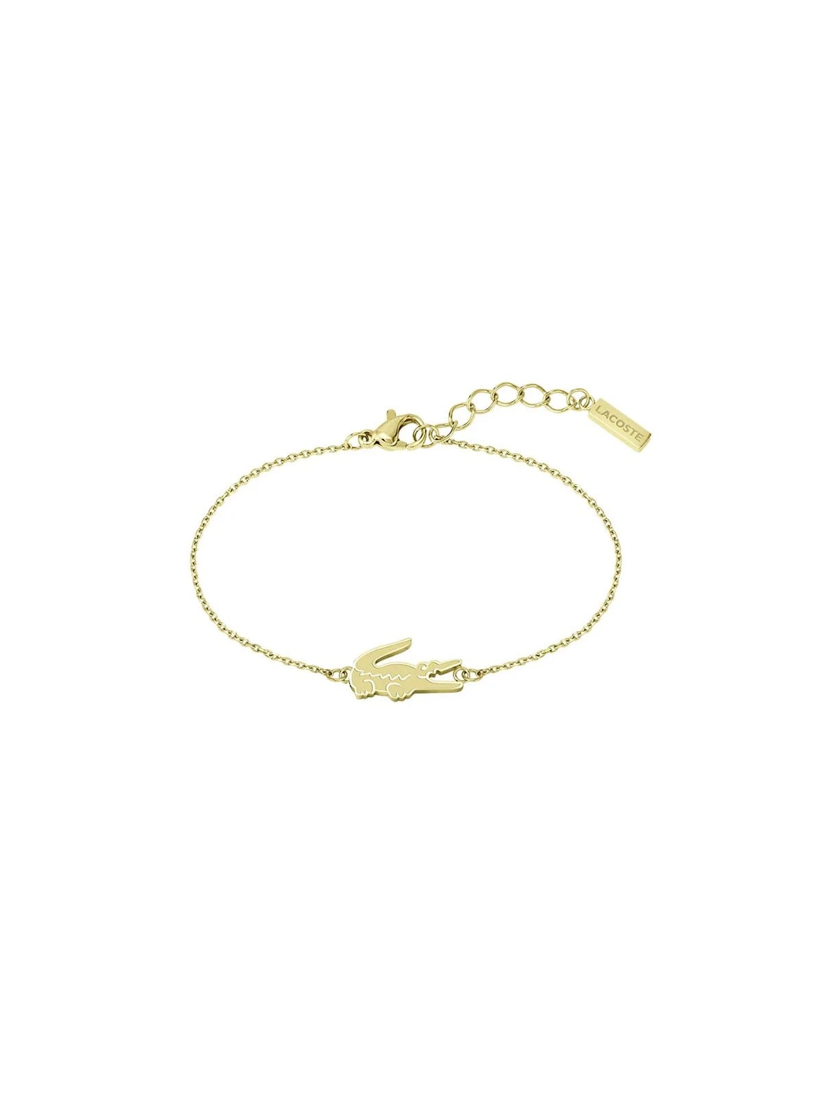Lacoste Bracciale placcato oro da donna coccodrillo 2040047 donna