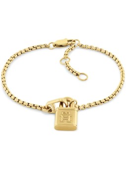 Tommy Hilfiger Bracciale placcato oro da donna American Icon 2780943 donna