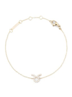 Daniel Wellington Bracciale a catena placcato oro con cristallo zodiacale del Toro DW00400908 donna
