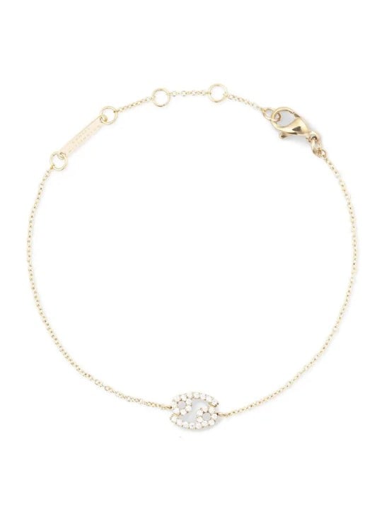 Daniel Wellington Bracciale a catena placcato oro Cancro Cristallo Zodiaco DW00400910 donna
