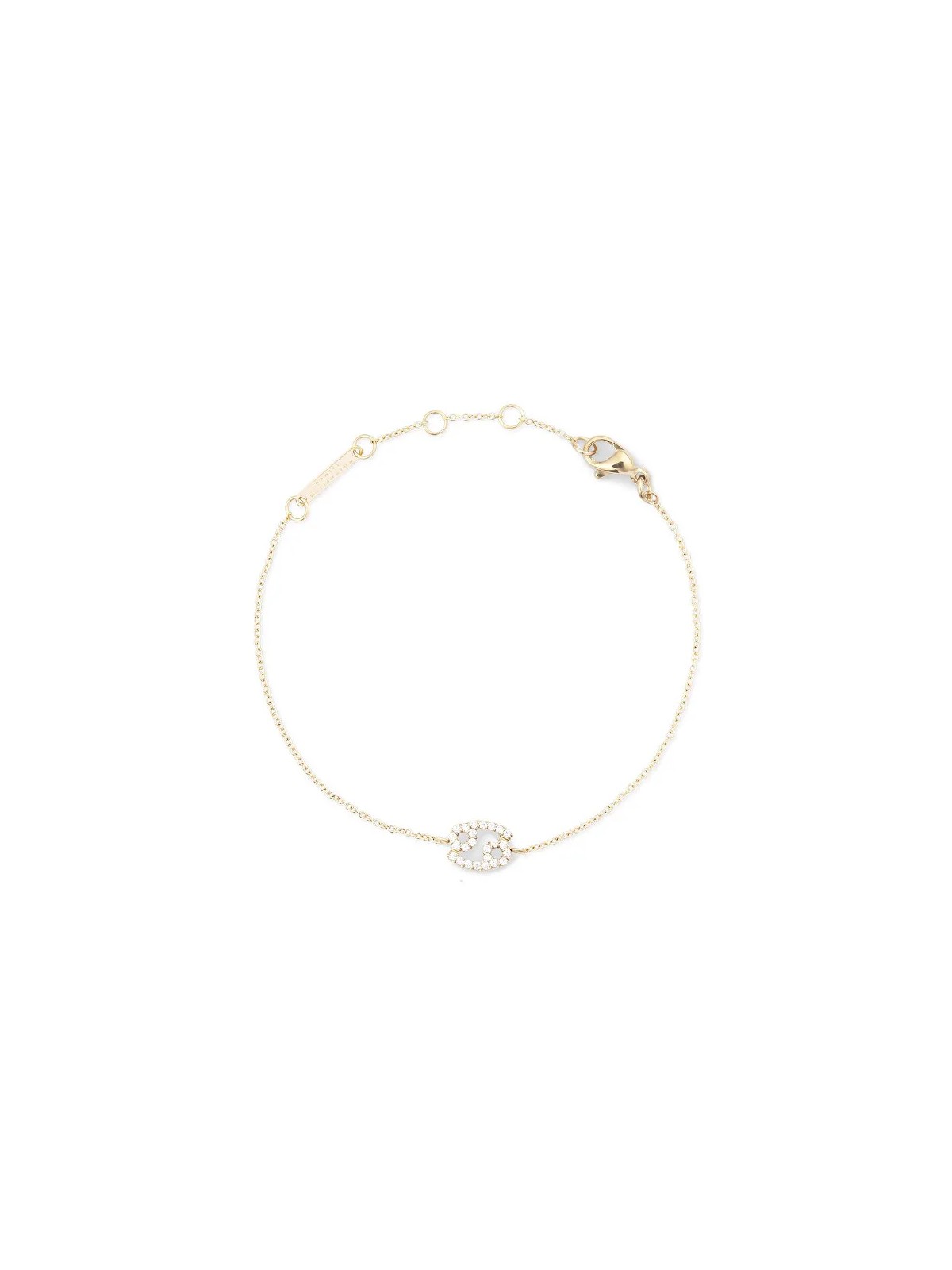Daniel Wellington Bracciale a catena placcato oro Cancro Cristallo Zodiaco DW00400910 donna