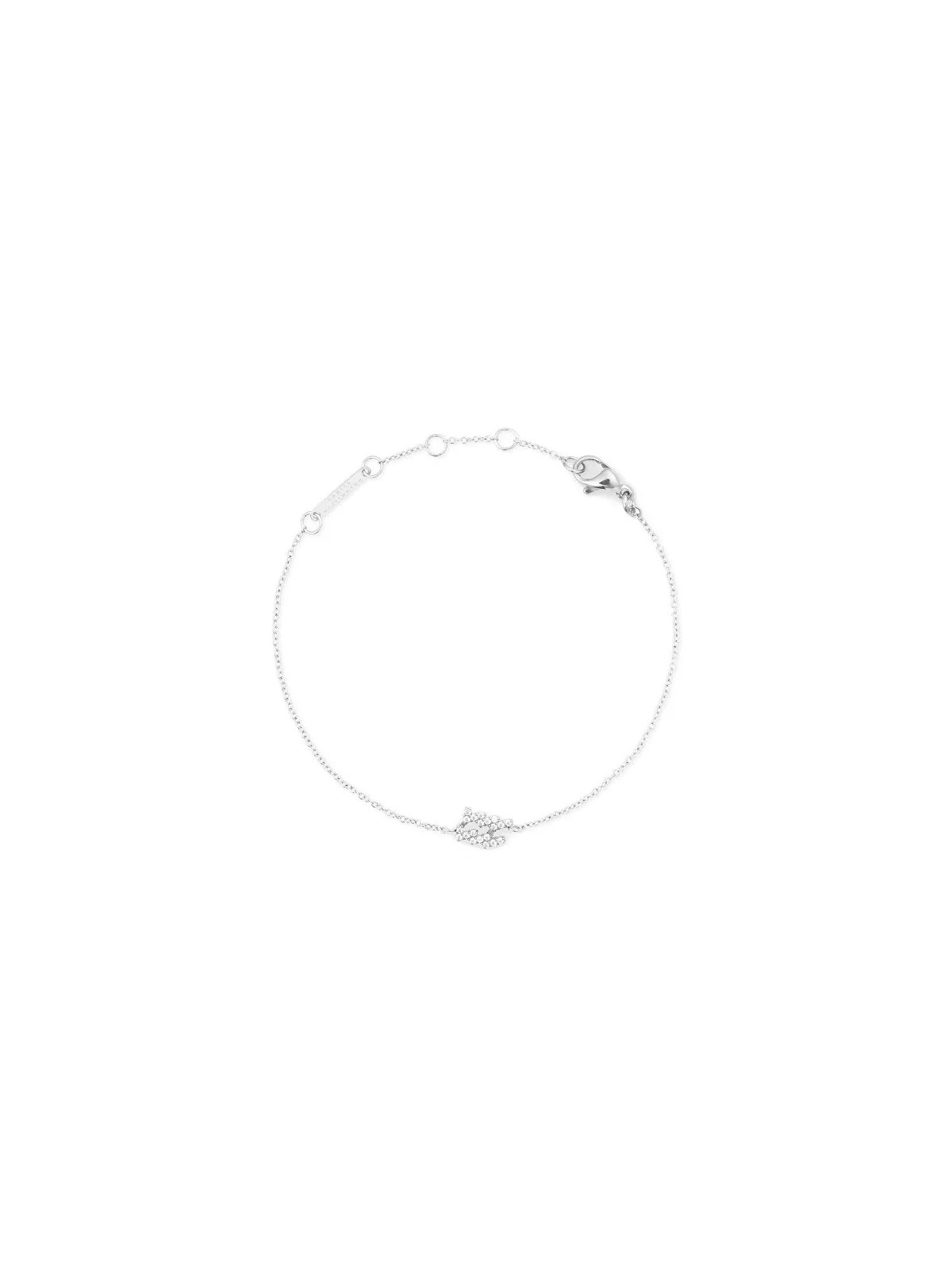 Daniel Wellington Bracciale in acciaio con catena Acquario Cristallo Zodiaco DW00400941 donna