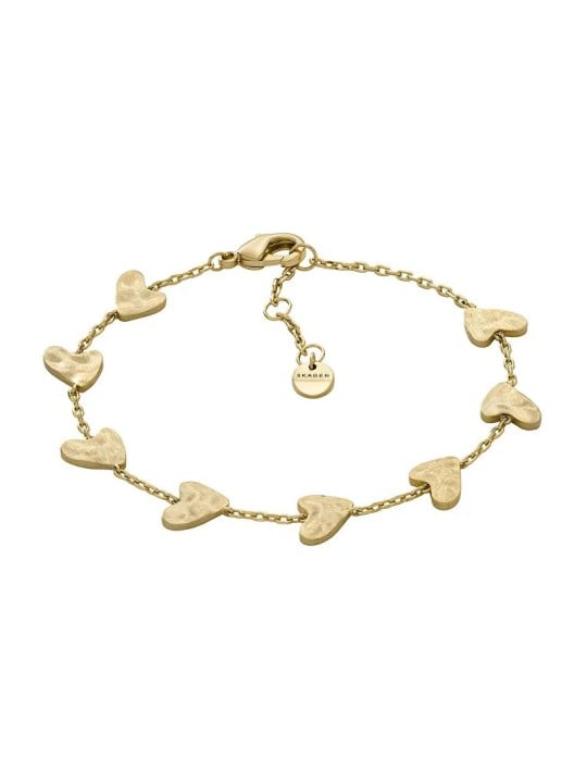 Skagen Bracciale a cuore placcato oro Anja Hearts SKJ5010710 donna