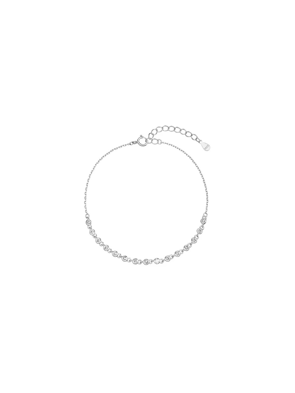 Evolution Group Bracciale in argento scintillante con zirconi trasparenti 13031.1 donna
