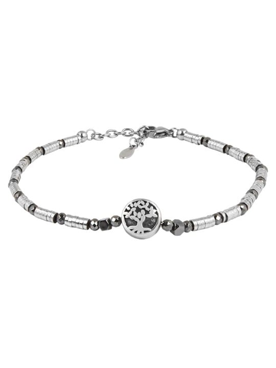 Troli Bracciale in acciaio con l'albero della vita VBD400S unisex