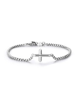 S'Agapõ Bracciale da uomo elegante Cross Rogue SRG12 uomo