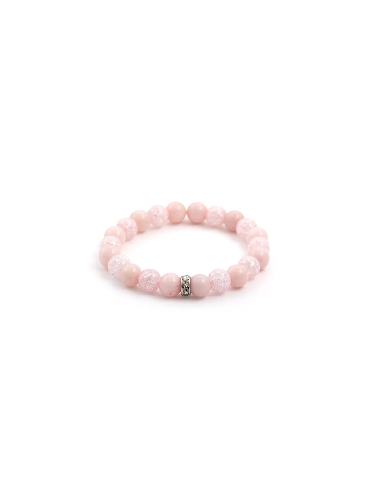Agato Bracciale di perle in giadeite e cristallo sintetico MINK04/17 da donna