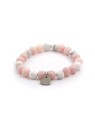 Agato Bracciale con perline di giada e howlite MINK05/17 donna