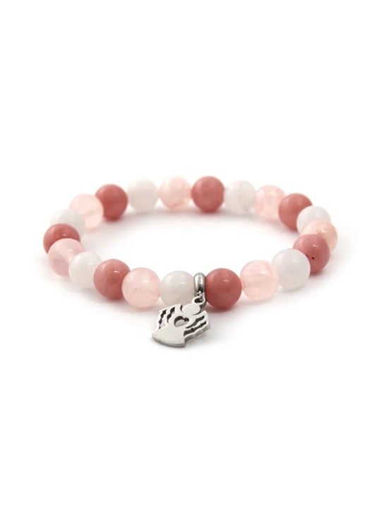 Agato Bracciale in giada e perline di giada MINK07/17 donna