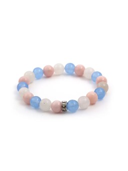 Agato Bracciale in giada e perline di giada MINK08/17 donna