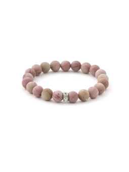 Agato Bracciale di perline in rodocrosite MINK11/17 donna