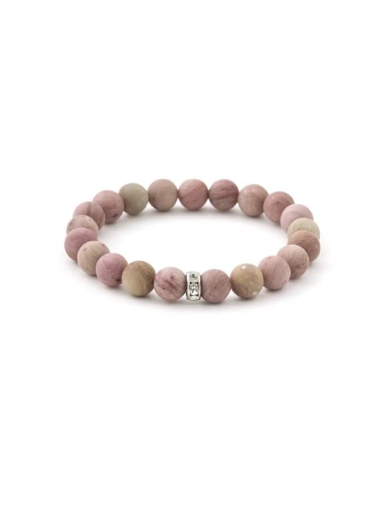 Agato Bracciale di perline in rodocrosite MINK11/17 donna