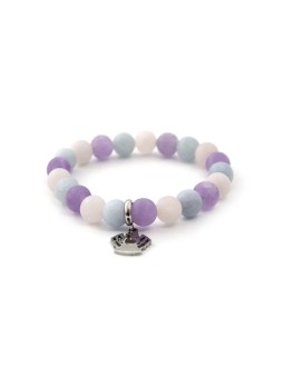 Agato Bracciale con perline in cristallo MINK112 - Lunghezza: 19 cm donna