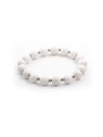 Agato Bracciale con perline di giada bianca MINK31/17 donna