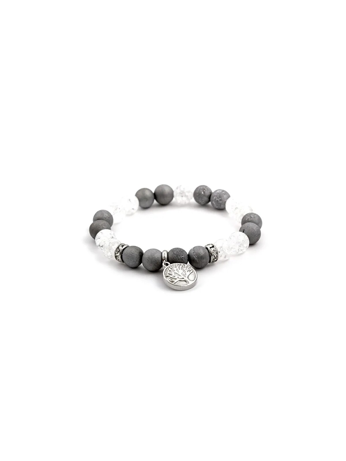 Agato Bracciale in agata e perline di cristallo MINK76/17 donna