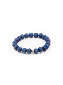 Agato Bracciale con perline di agata MINK83/17 donna