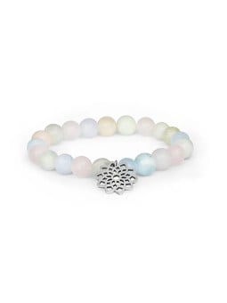 Agato Bracciale con perline di morganite MINK96/17 donna