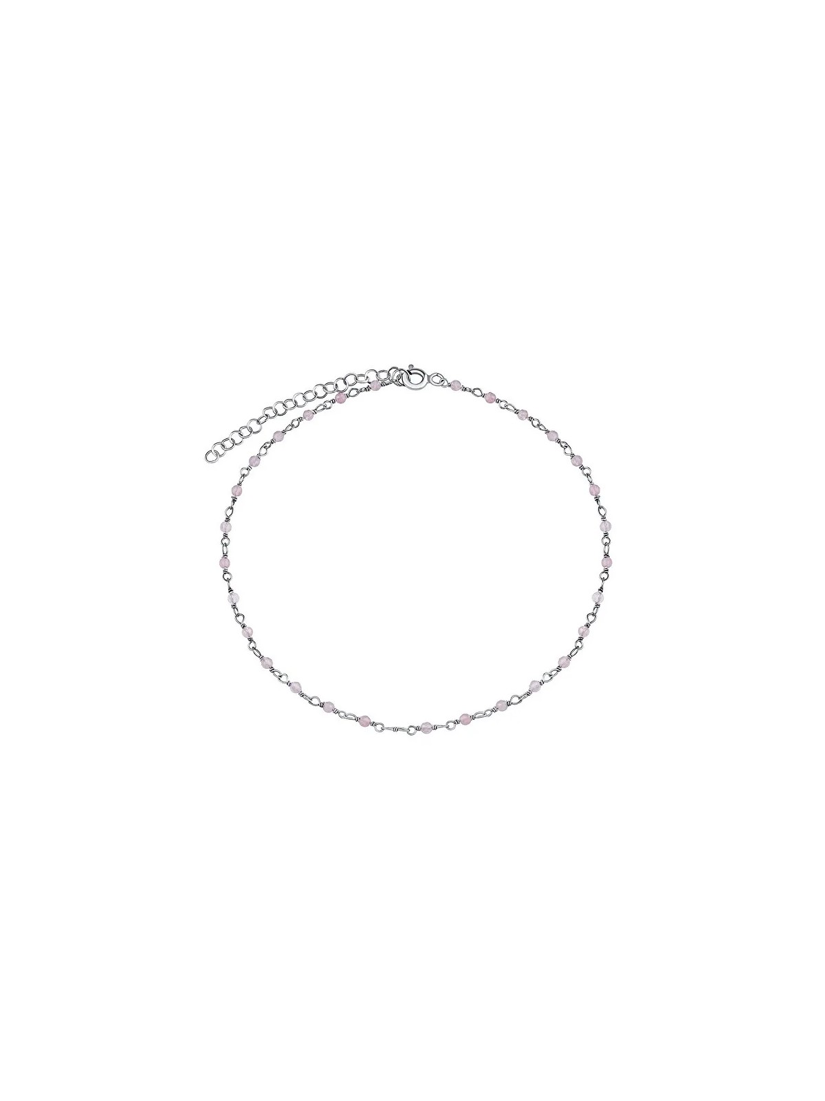 Silvego Bracciale in argento con autentico oro rosa Arika 2 mm INS1007BRQ donna