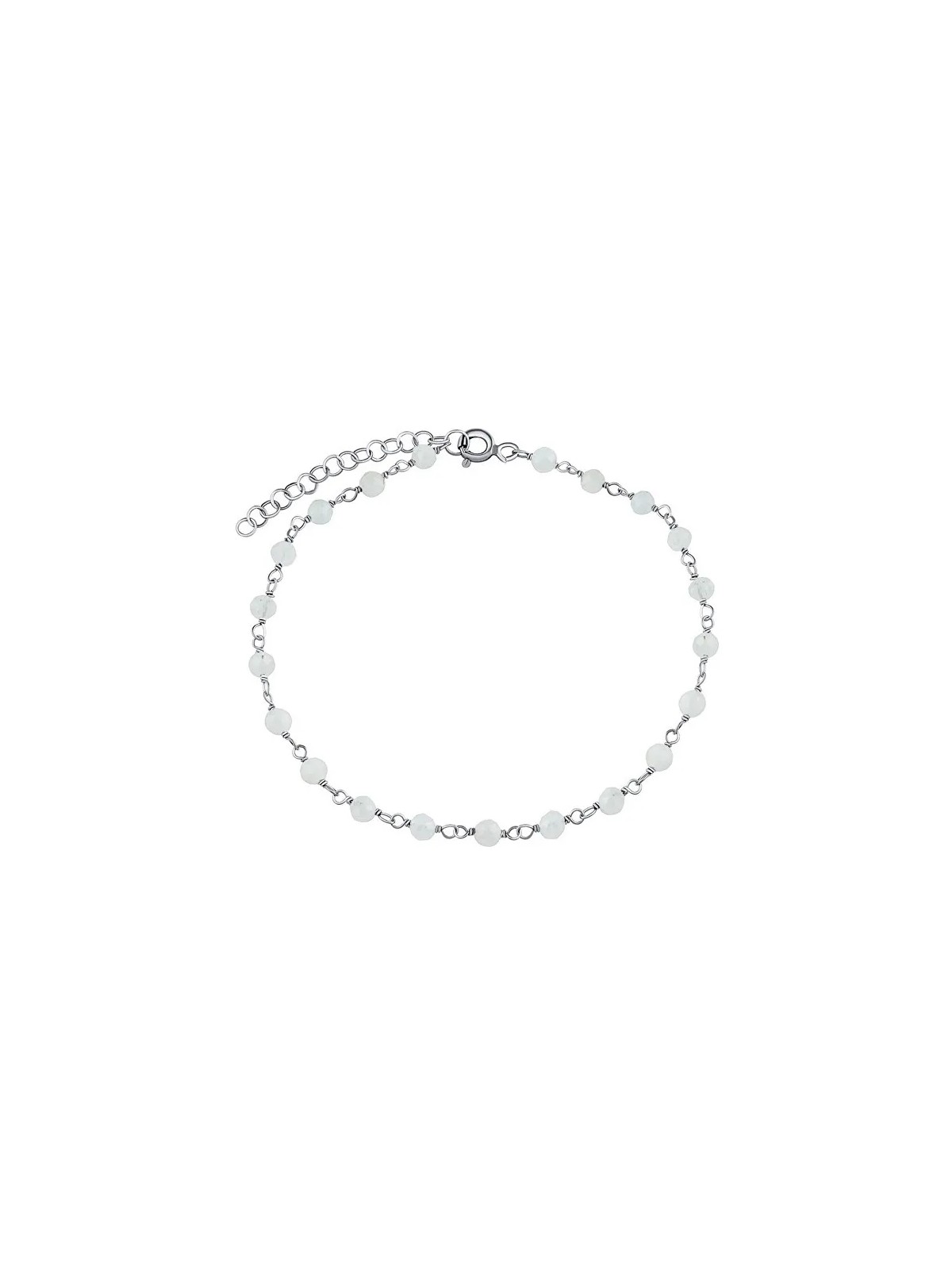 Silvego Bracciale in argento con pietra di luna Arika autentica da 3 mm INS1002BMS donna