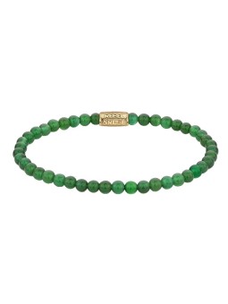 Rebel&Rose Bracciale con perline in oro Green Harmony RR-40106-G - Dimensioni: 15 cm - XS donna