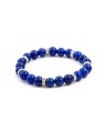 Agato Bracciale con perline di giada blu MINK71/18 donna