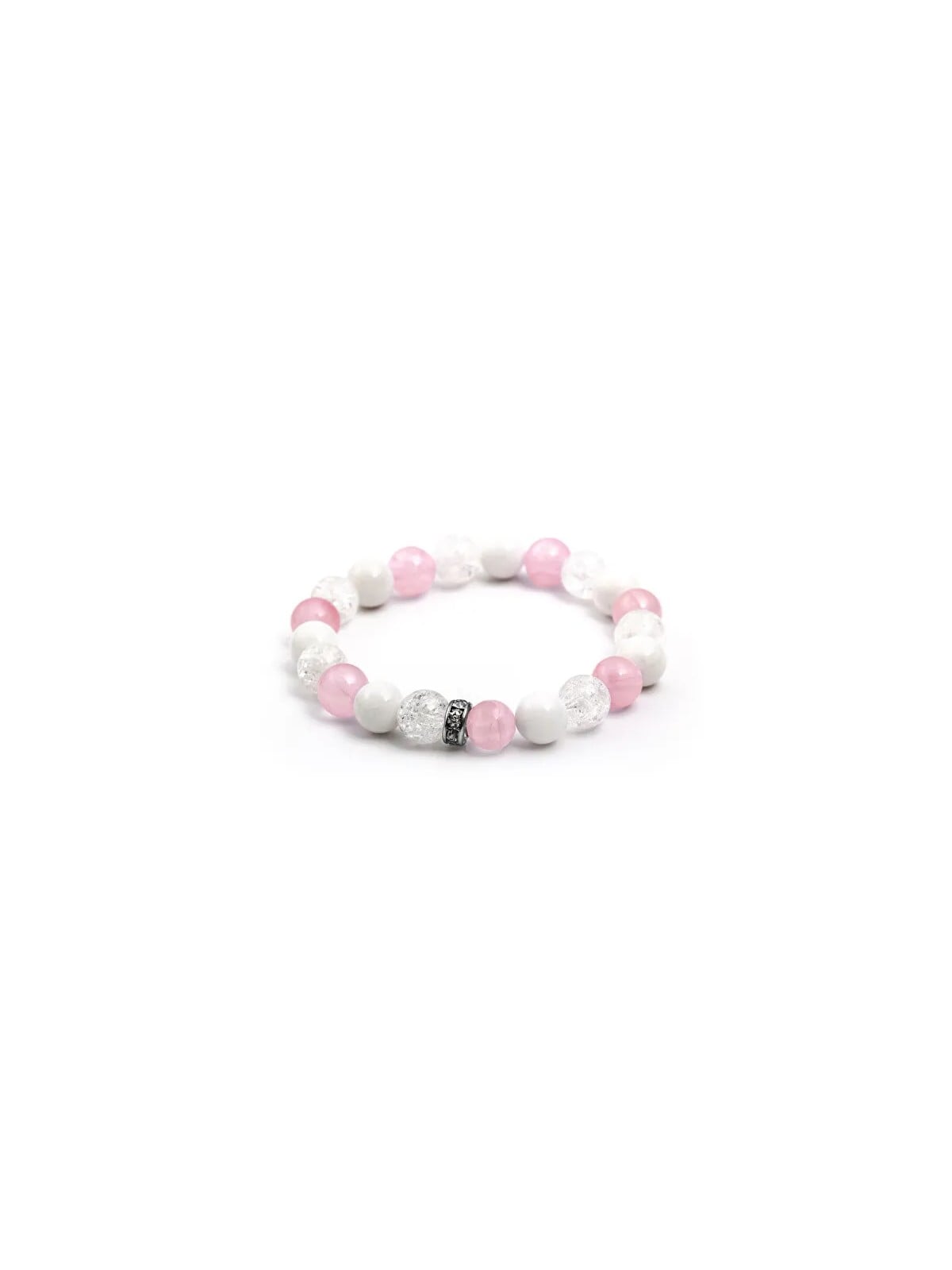 Agato Bracciale in giadeite e perline di cristallo MINK104/17 donna