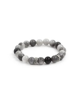 Agato Bracciale di perline in occhio di tigre di falco MINK106/17 donna