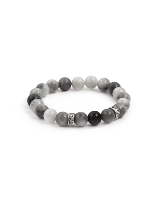 Agato Bracciale di perline in occhio di tigre di falco MINK106/17 donna